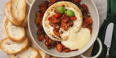 Caprese Baked Brie recipe