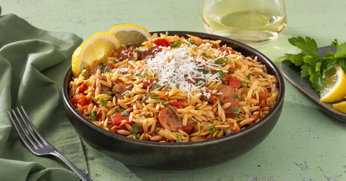 OnePot Cajun Orzo Better Than Bouillon