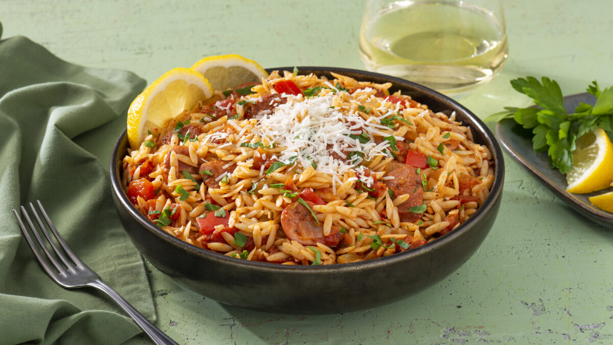 One-Pot Cajun Orzo