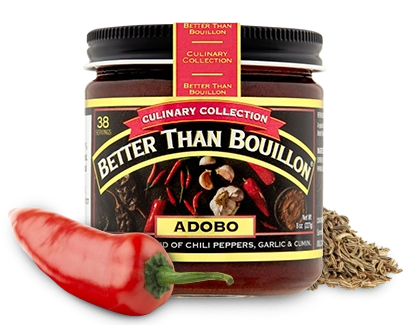 A jar of Better Than Bouillon Adobo