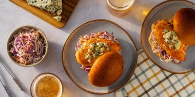 Buffalo Chicken Sandwich with Ranch Slaw recipe
