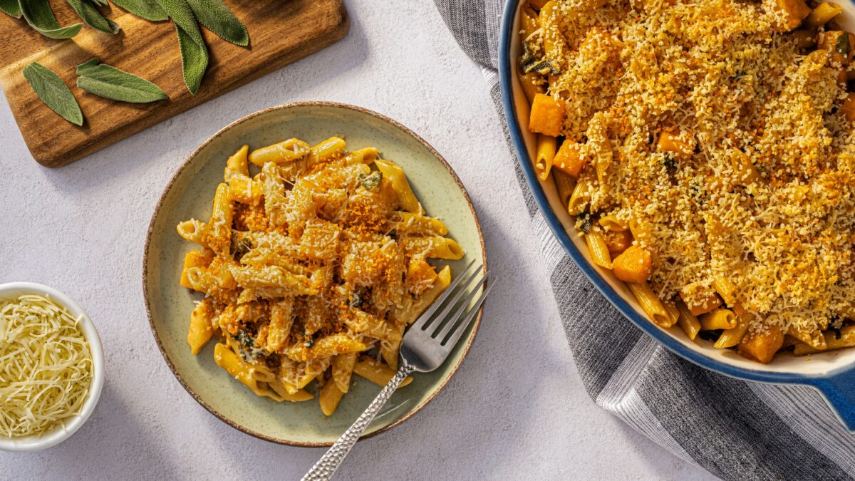 Butternut Squash and Sage Pasta Bake