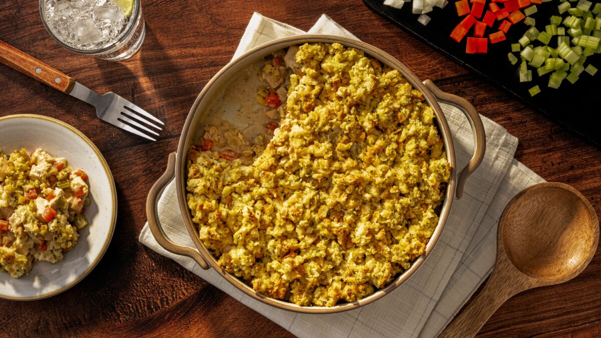 Chicken & Stuffing Casserole
