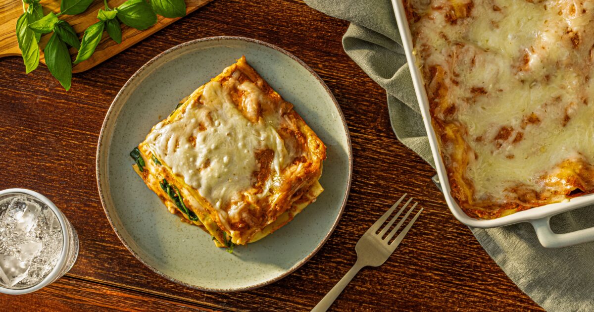 Vegetarian Rosé Lasagna with Spinach - Better Than Bouillon