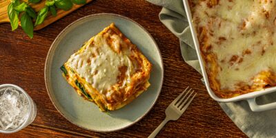 Vegetarian Rosé Lasagna with Spinach recipe
