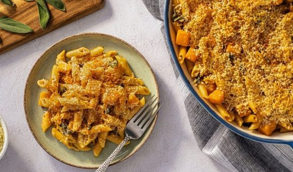 Butternut Squash and Sage Pasta Bake