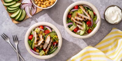 Harissa Grilled Chicken Salad recipe