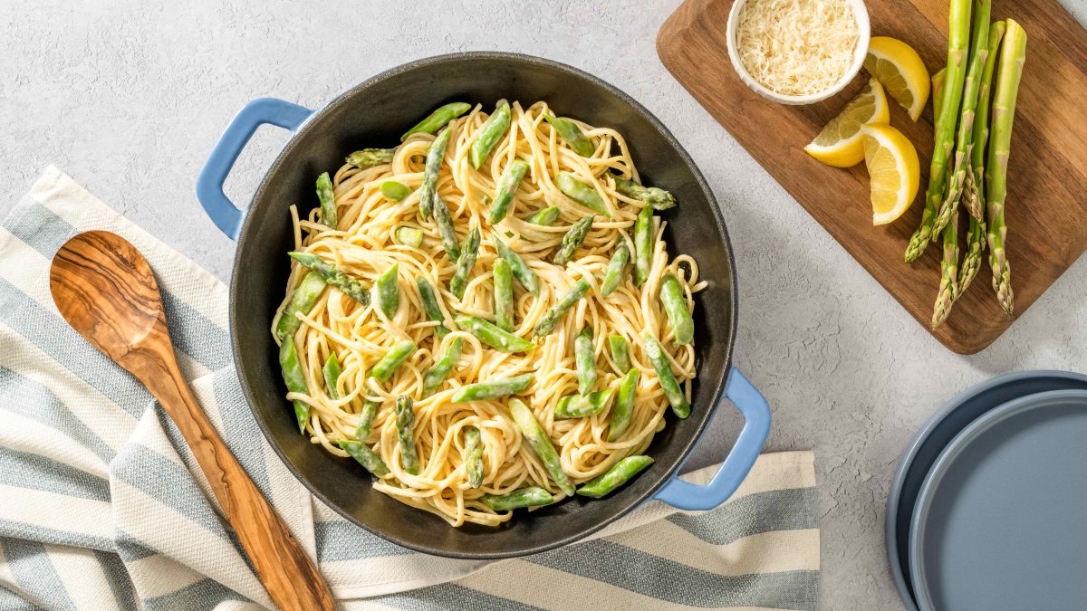 One-Pot Asparagus and Lemon Pasta