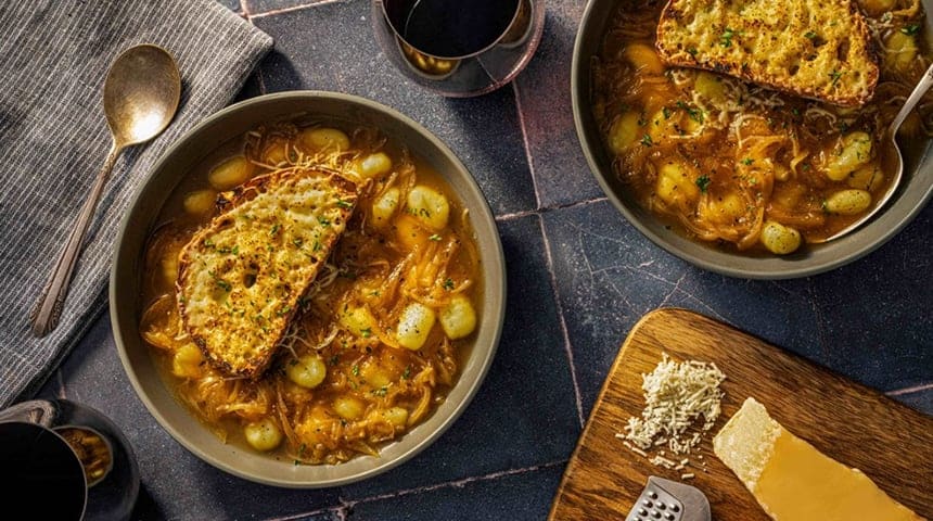 French Onion Gnocchi Soup