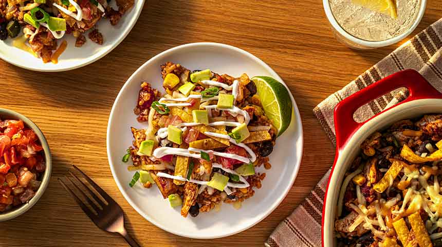 Chicken Taco Casserole